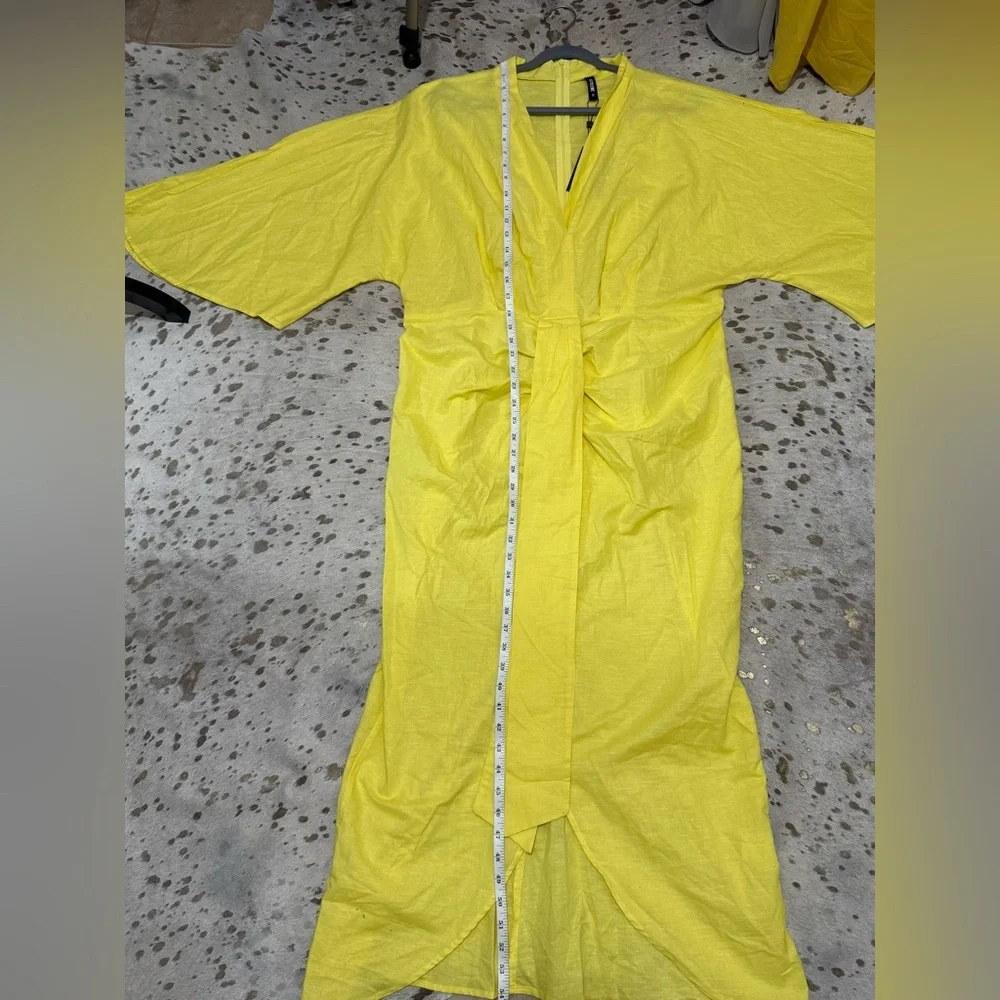 STYLEWE Yellow High Low Wrap Dress - Picture 10 of 10